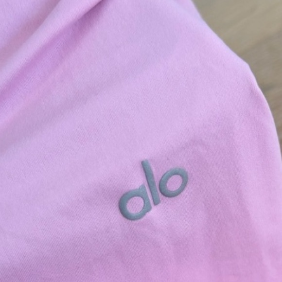ALO Yoga Escalate Wrap Top Sugarplum Pink Lila Wrap Ballet Longsleeve S - Picture 3 of 5